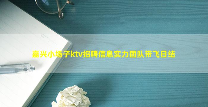 嘉兴小场子ktv招聘信息实力团队带飞日结